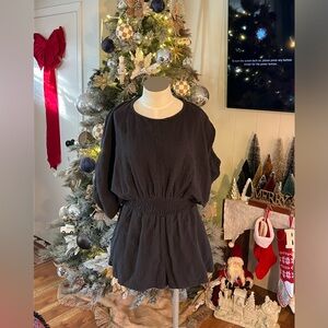 Free People Open Back Large Sleeve Romper Small